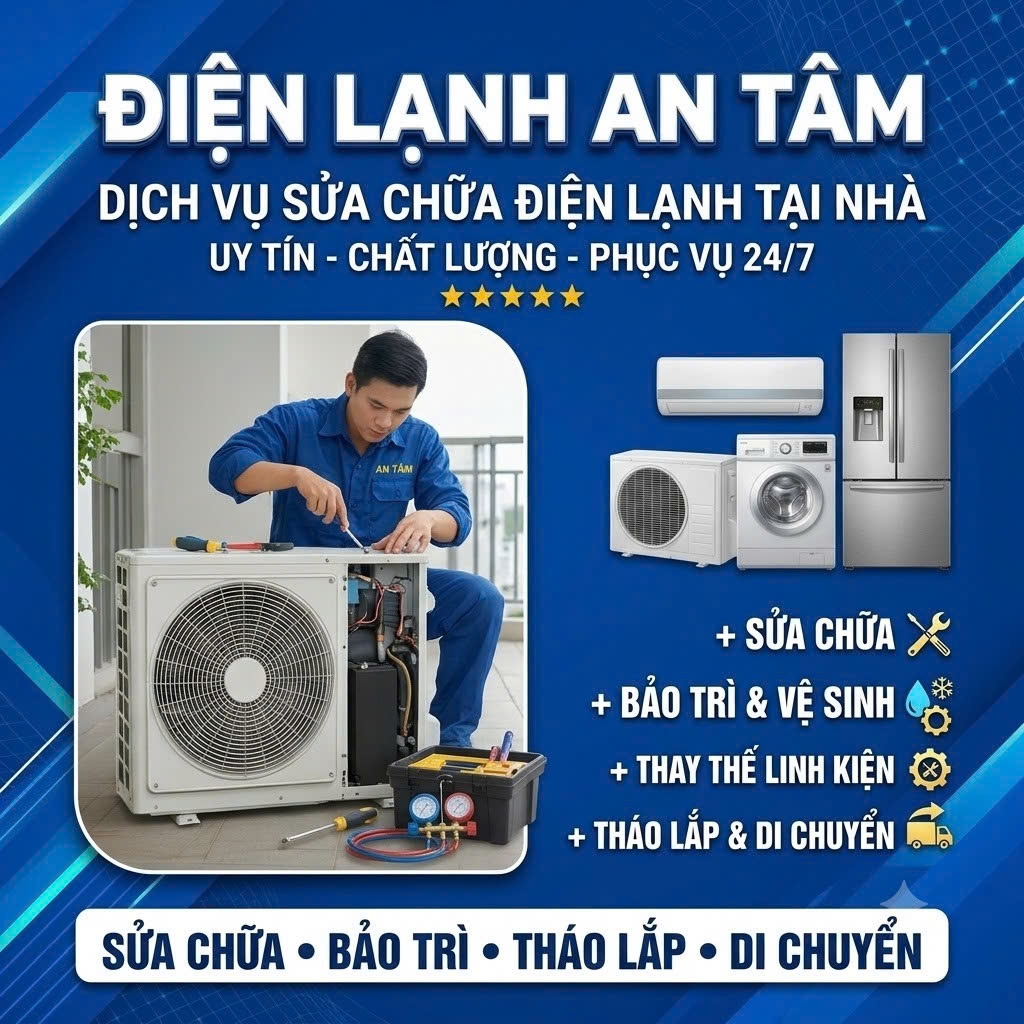 Dịch vụ sửa chữa điện lạnh tại nhà Nha Trang - An Tâm